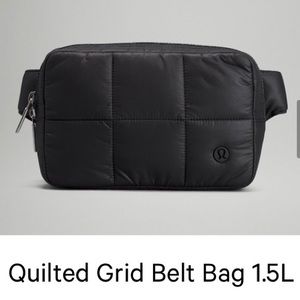 Lululemon Quilted Grid Belt Bag